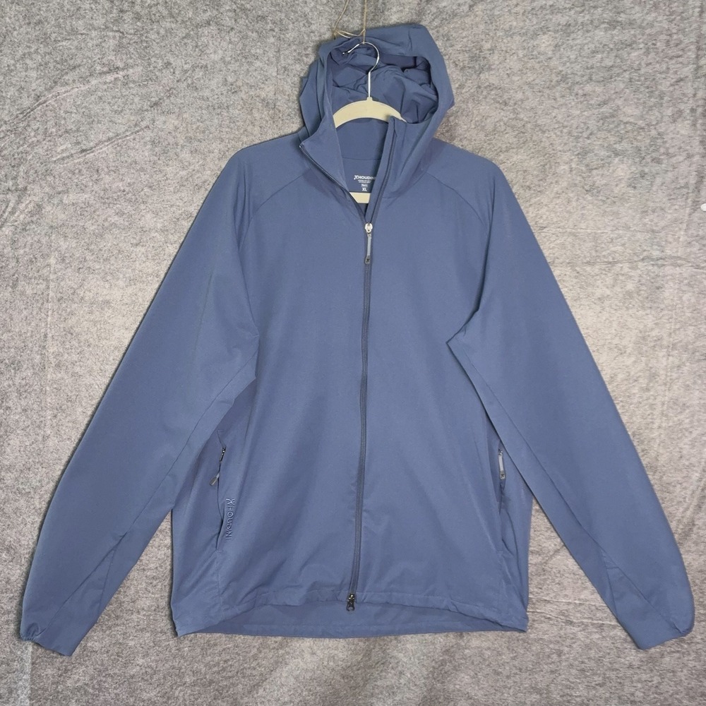 Houdini Daybreak Jacket Mens‎ XL Blue Ripstop Wind Water Resistant Zip Pockets